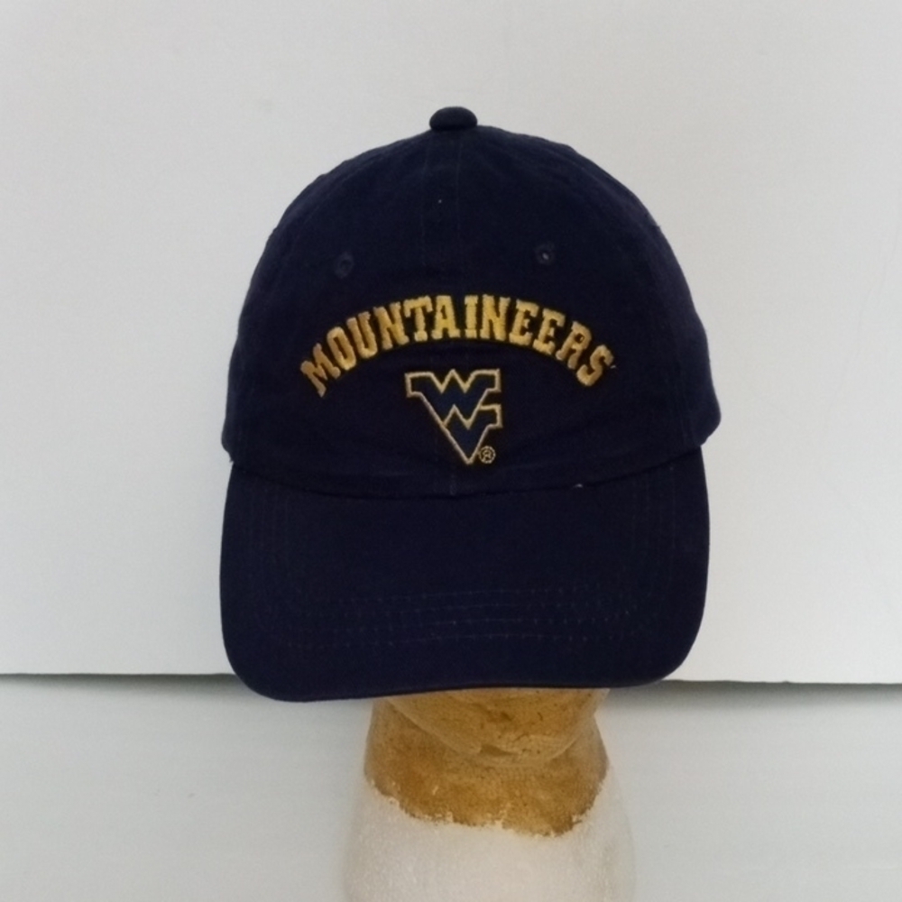 West Virginia Mountaineers Cap, Navy with Gold Letters, Pre-owned